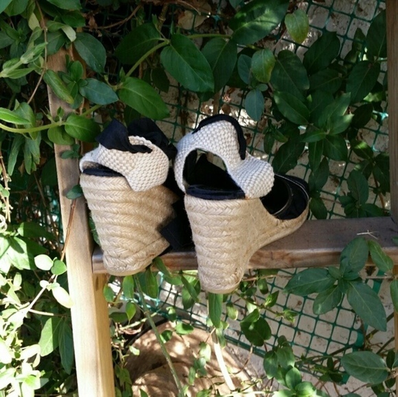 Coach Espadrille Lace Up Wedges - Picture 3 of 4